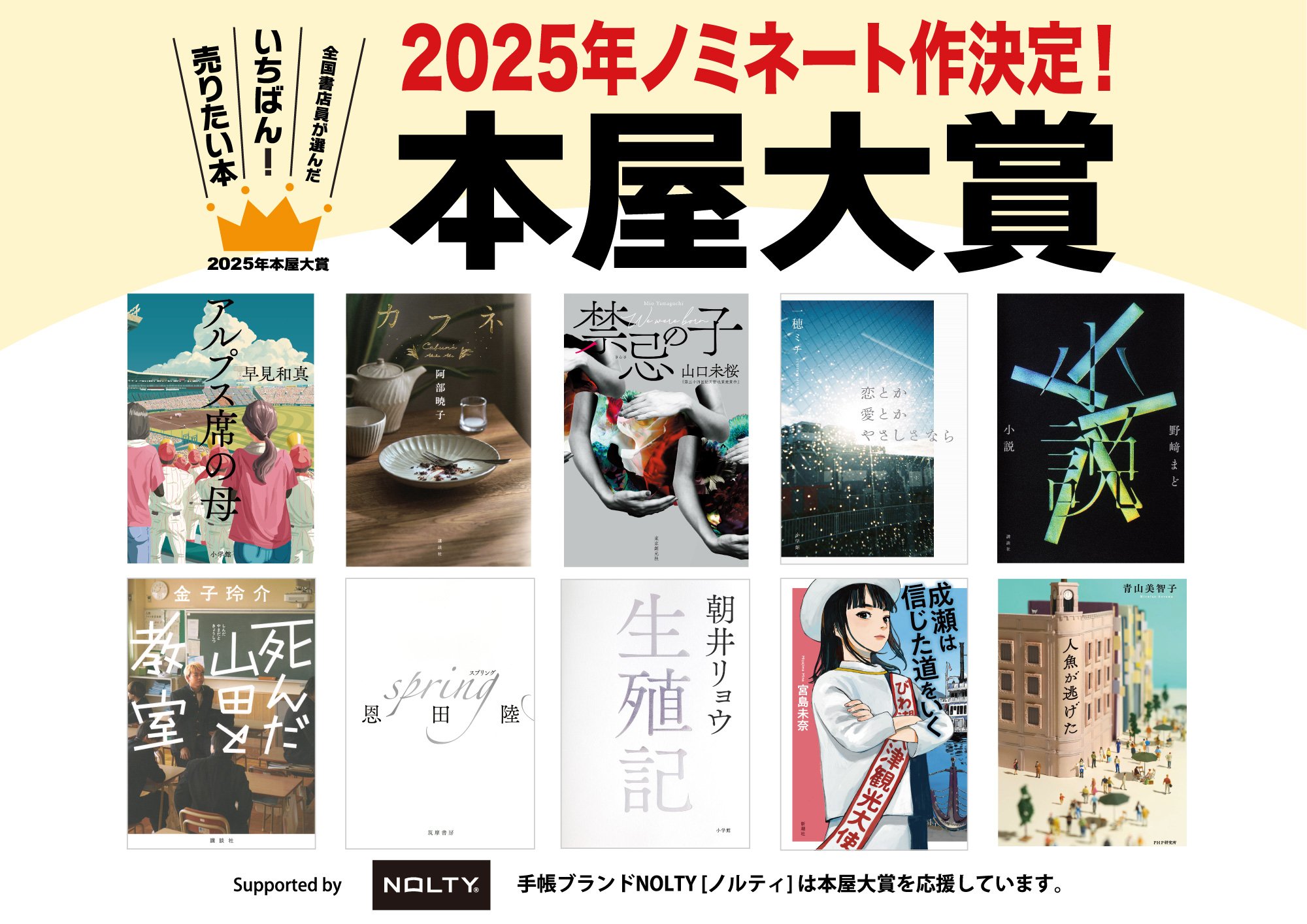 本屋大賞2025のパネル