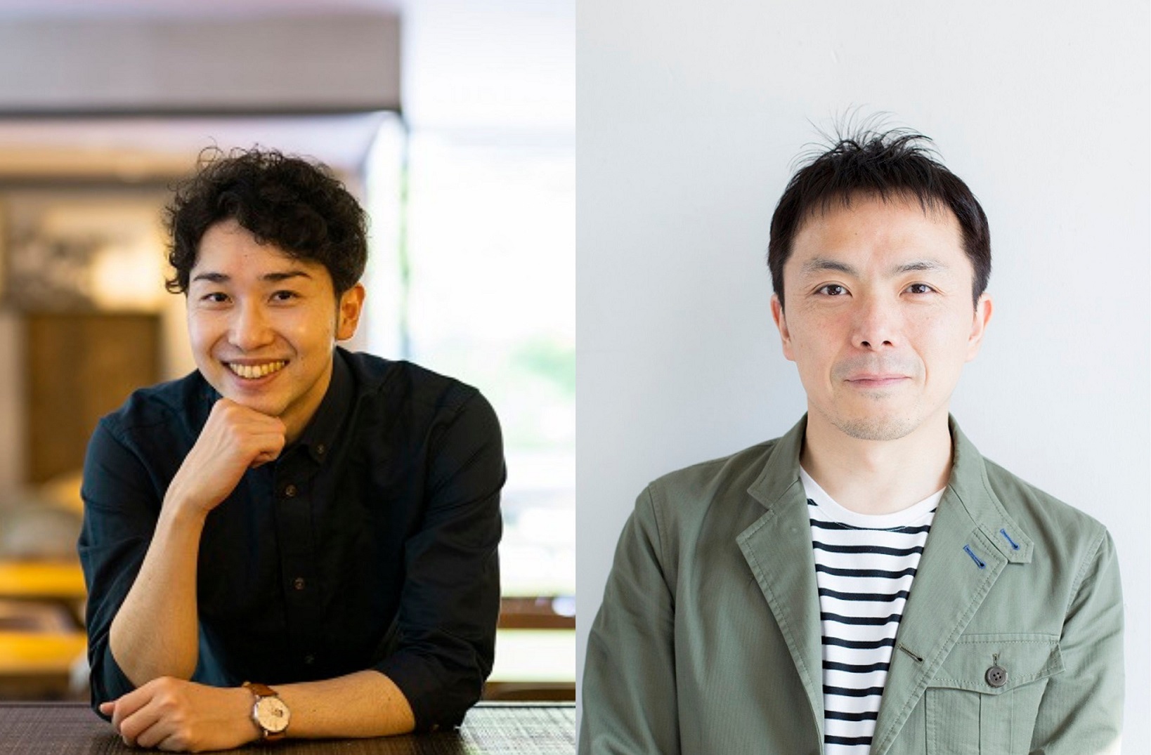 第1回開催時 登壇　浅倉秋成氏（撮影：文藝春秋）、第2回開催時 登壇　古賀史健氏
