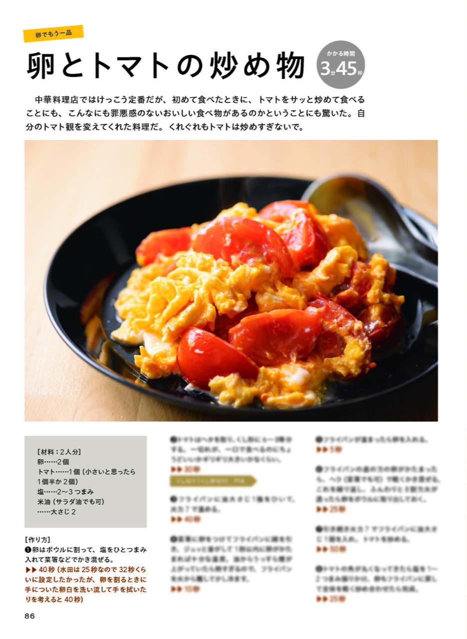 水田レシピ本_卵とトマト