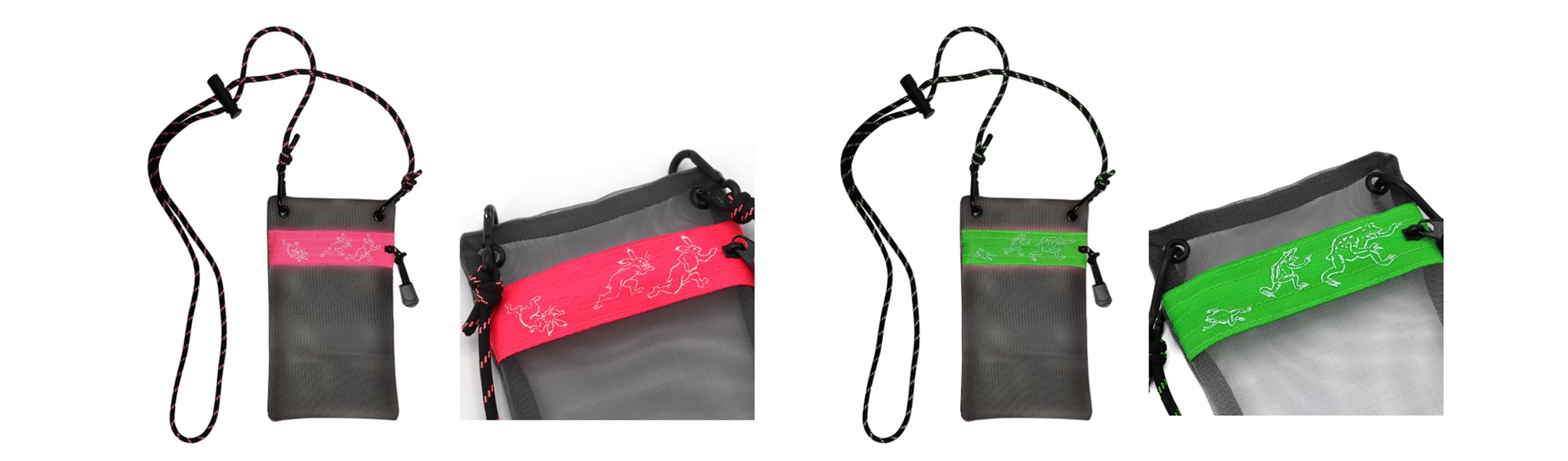 ビビッと鳥獣戯画サコッシュ2種