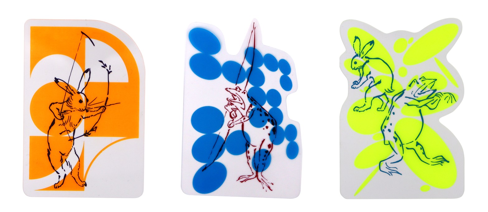 ビビッと！鳥獣戯画ブックマーカー3種